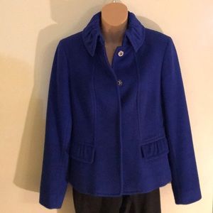 Etcetera beautiful blue wool jacket.